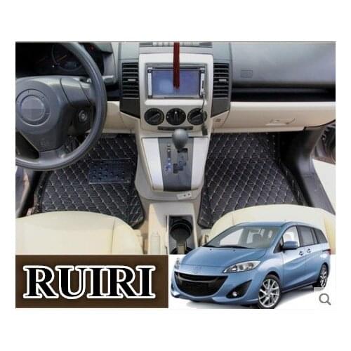 Top quality! Special car floor mats for Mazda 5 2018-2006 7 seats durable waterproof rugs carpets for Mazda 5 2017,Free shipping