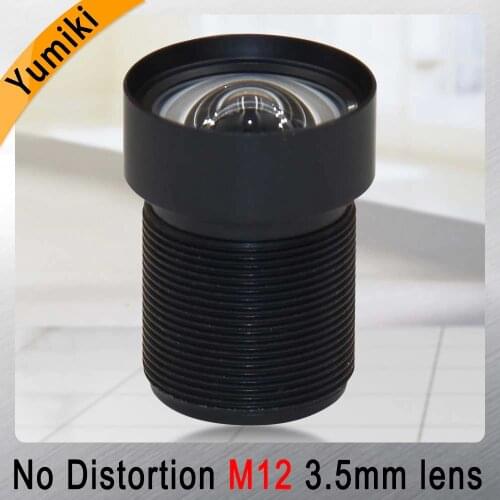 Yumiki 3.5mm M12 Lens 1/2.5 Inch 5MP IR F1/2.8 No Distortion lens for cctv camera