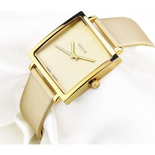 Lady Womens Watch Japan Quartz Hours Big Clock Fine Fashion Dress Bracelet Leather Simple Square Girl Birthday Gift 354