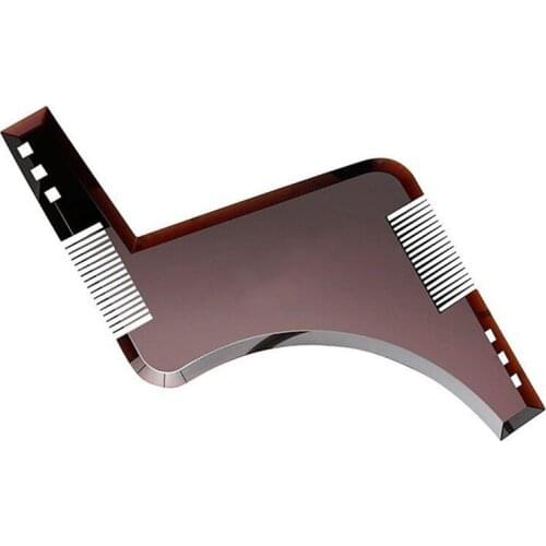 1 Pcs Men Beard Shaping Styling Template Comb Mens Beards Combs Beauty Tool for Hair Beard Trimming Moustache Comb