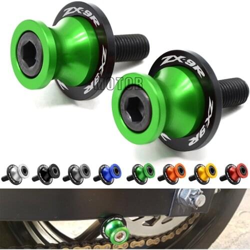 10MM Swingarm Slider Motorcycle Stand Paddock For Kawasaki Ninja ZX-9R ZX900 1998-2003 ZX9R ZX 9R 9 R 900 Swing Arm Screws Cover