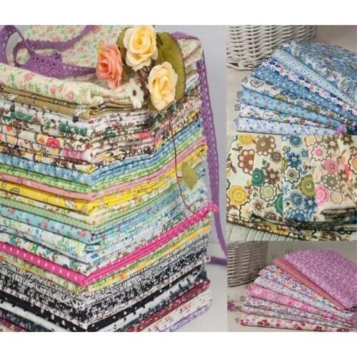 70 Designs Beautiful Printing Cotton Fabric Patchwork DIY, Quilting,20x25cm Craft ROSES FLORA POLKA DOT STRIPE FABRIC