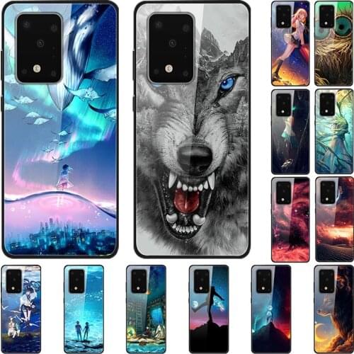 Case For Samsung Galaxy S11 Plus Black Silicone Bumper With Tempered Glass Phone Cover Series 3