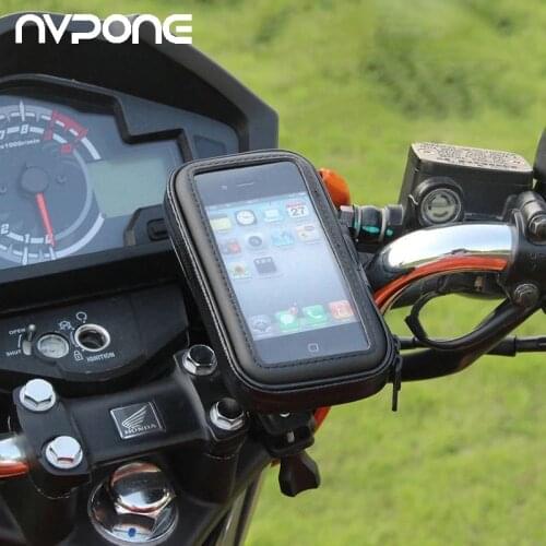 Bicycle Motorcycle Phone Holder For Motor Stand Bag For Iphone X 8 Plus SE S9 Mobile Phone GPS Bike Holder Waterproof Bag Cover