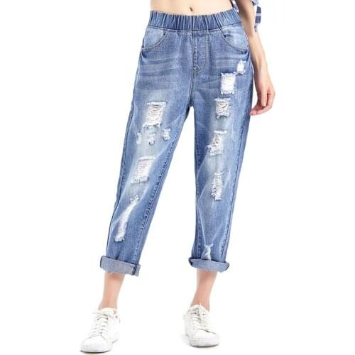 Ding Yu Xuan Women's Cropped Jeans