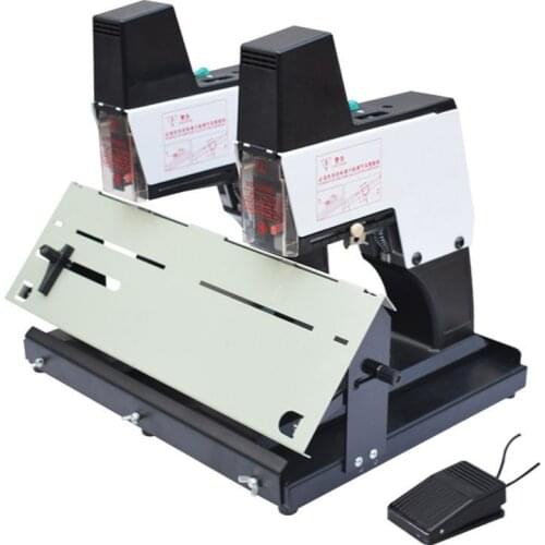Electric double-head saddle stapler, flat stapler, notebook manual, product catalog, stapler