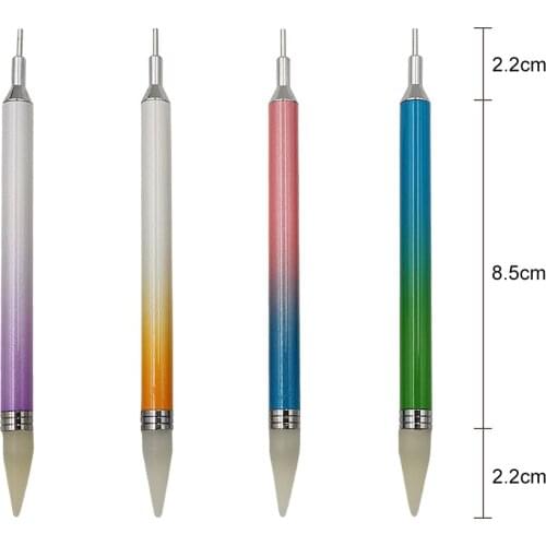 4Pcs NEW Double-ended Nail Rhinestone Picker Wax Pen Nail Gel Nail Manicure Tool Rhinestone Dotting Pencil Nail Art Tools