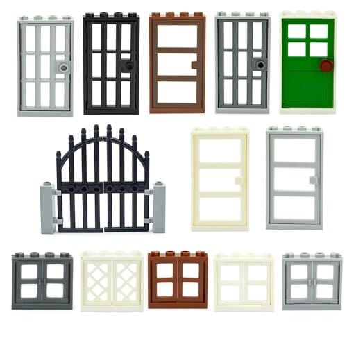 MOC Parts Friends House Building Blocks Door Window Castle Hotel DIY Assemble Brick Toy Compatible with City Classic Accessories