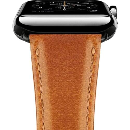 Leather Bands for applewatch iWatch 5 44mm 40mm correa for apple watch band Series 4 3 2 1 strap 38mm 42mm Link Bracelet wrist