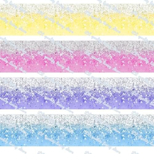 16-75mm Symphony Colors Printed Grosgrain Ribbon/16mm Printed Elastic Foe Ribbons DIY Hair Bows Sewing Webbing 50 Yards