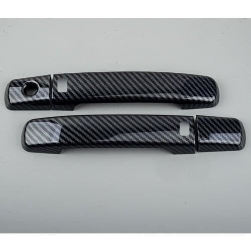 Car Smart Side Door Handle Cover Trim ABS Carbon Fiber Style Black Fit For Nissan Altima Coupe 2008 2009 2010 2011 2012 2013