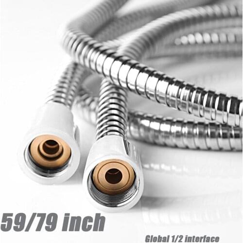 General Flexible Soft Water Pipe 1.5m or 2m Rainfall Common Shower Hose Chrome Plating Shower Pipe Bathroom Accessories