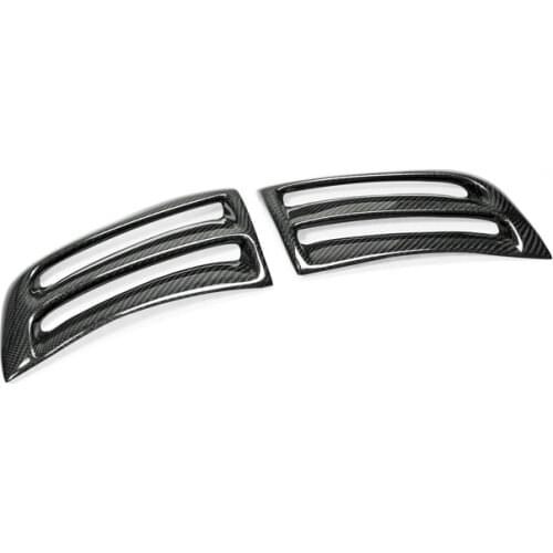Carbon Fiber OEM Front Bumper Side Vent Glossy Fibre Air Intake Duct Kit Racing Body Part Fit For Benz C-Class W204 C63