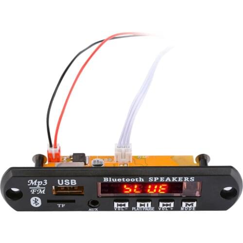 AIYIMA DC12V MP3 Decoder Board Bluetooth 4.2 Audio Decoding APE FLAC MP3 WMA WAV TF USB Sound Aux Microphone DIY Module