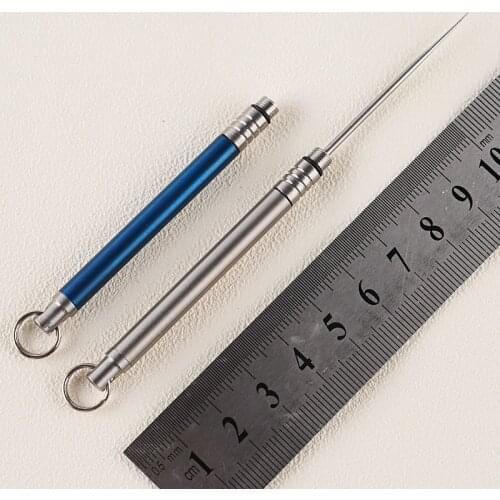 Titanium Toothpick Non-disposable Toothpick Portable Screwed Toothpick