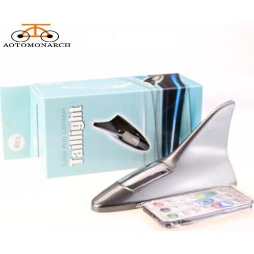 Shark Fin Safety Warning Lights Waterproof Rear Tail Light Type Auto Car Solar Powered Controller Universal Aerial Antenna CI