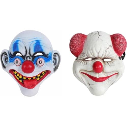 PU Halloween Smiling Clown Mask 3D Funny Scary PU Clown Mask Kids Gift Party Cosplay Horrible Mask Costume Props