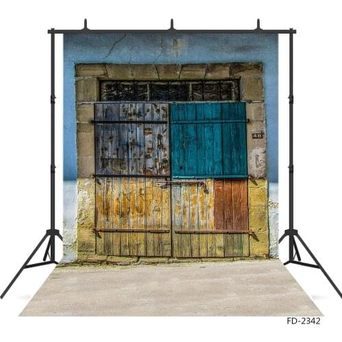 Broken house colorful old door photography background photography background