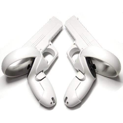 For Oculus Quest 2VR ABS VR Controller Handle Sturdy Shooting Handle Grip Holder Full Protective Sleeve For Shooting Fans