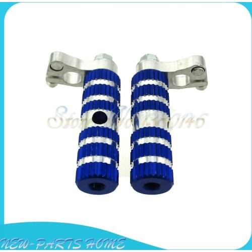 Blue Racing Footpegs Foot Rest Pegs Fit 47cc 49cc Mini Moto Pocket Bike
