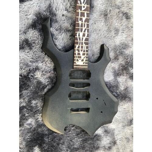 DIY(Not New) Electric Guitar with Hole of Floydrose Tremolo Metal Gray Color without Hardwares Free Shipping #W083