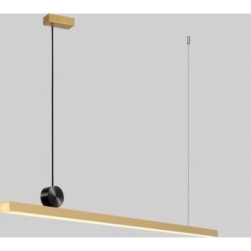 Geometric strip LED pendant lights Nordic postmodern contracted restaurant bar droplight