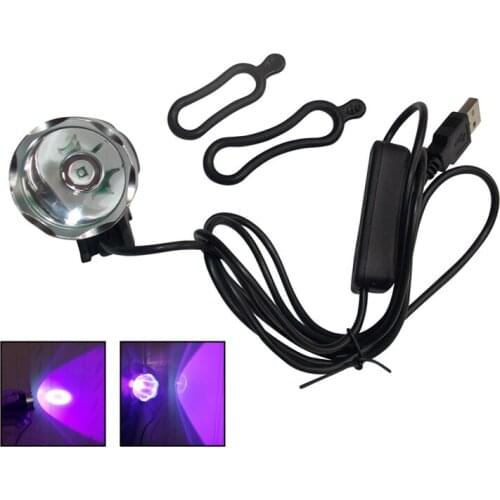LED UV Flashlight Curing Light Ultraviolet Invisible Ink Marker Detection Torch Aluminum Alloy USB Charging Ultrabright Lamp