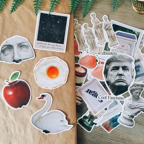Vintage creative personality letter stickers DIY scrapbooking journal album happy planner crafts decorative stickers package
