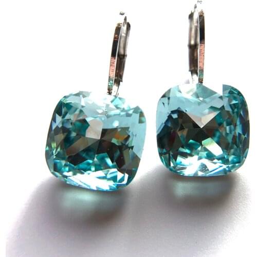 11.11 Sale Square Designers Boucle D'oreille Made with Austria Crystal for Women Stud Earing Fashion Jewelry Best Christmas Gift