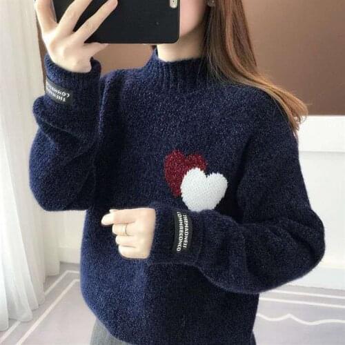 Woman Sweaters Chandails Chenille Turtleneck Outerwear Sweater Womens Autumn Winter Sweater Loose Pullover Thick