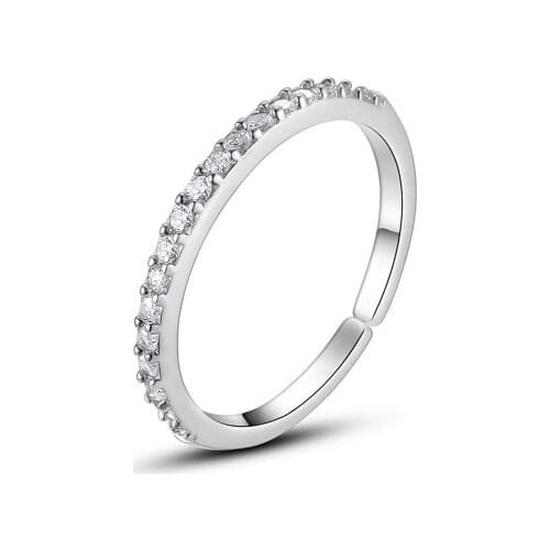 Colorful Bling NEW Fashion Luxury Charm Adjustable Ring Top Quality Zircon Wedding Jewelry Women Party Jewelry Dropshopping