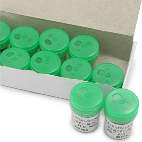 100pcs Steel Spring Bar Pins Replacement Watch Band Tool Strap Clasp 17-24mm