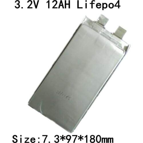 12pcs Lifepo4 Real Capacity 12ah 3.2v 30A High Current 30A Cell Not 10ah for Battery Pack 2000 Times Life Cycle