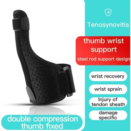 2pcs Adjustable Compression Finger Holder Protector Brace Medical Sports Wrist Thumbs Hands Arthritis Splint for Left Right Hand