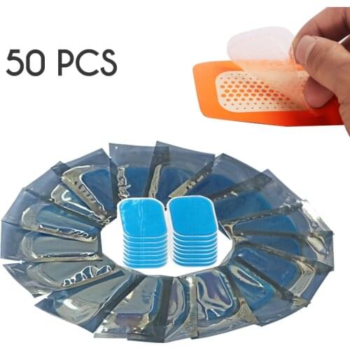 50Pcs Hydrogel Gel Pads For ABS Abdominal EMS Trainer Fitness Training Muscle Stimulator Exerciser Slimming Massager Gel Sticker