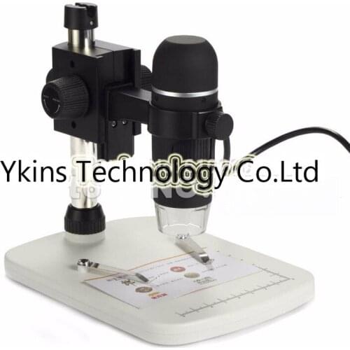 Free shipping Professional HD USB Digital Microscope Image Sensor 300X Real 5.0MP 8 LED Measurement + Adjustable Holder