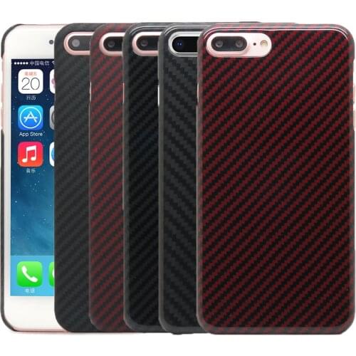 100% Real Carbon Fiber Case For iPhone 8 Plus Ultra Thin Deluxe Aramid Fiber Cover For Apple iPhone 7 Plus New Arrival