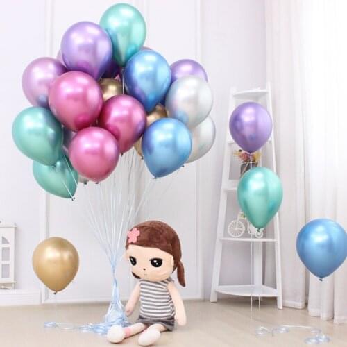 12inch Glossy Metal Pearl Latex Balloons Boy Girl Adults Wedding Happy Birthday Party Decoration Baby Shower Globos Hot Selling