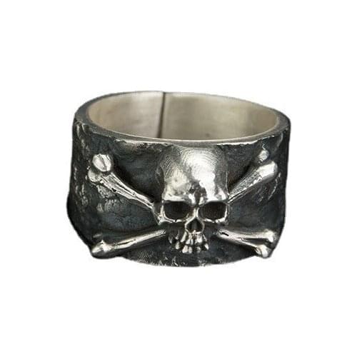Personality hollow design simple retro domineering old wide ring hipster party ring for men and women