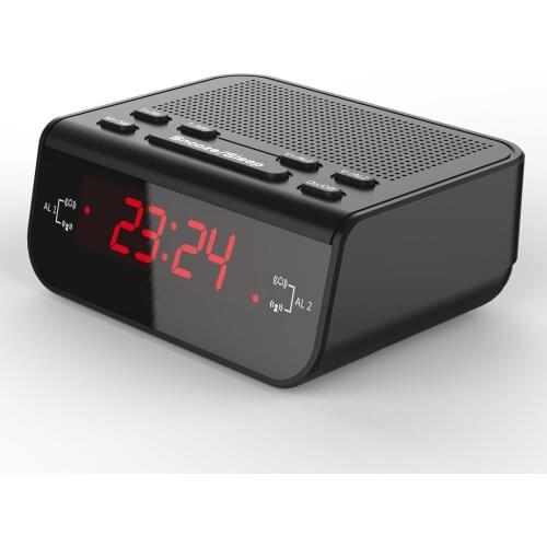 Desktop LED FM Radio Digital Alarm Clock with Sleep Timer Snooze Fuction Compact Digital Modern Design Reloj Digital Pared