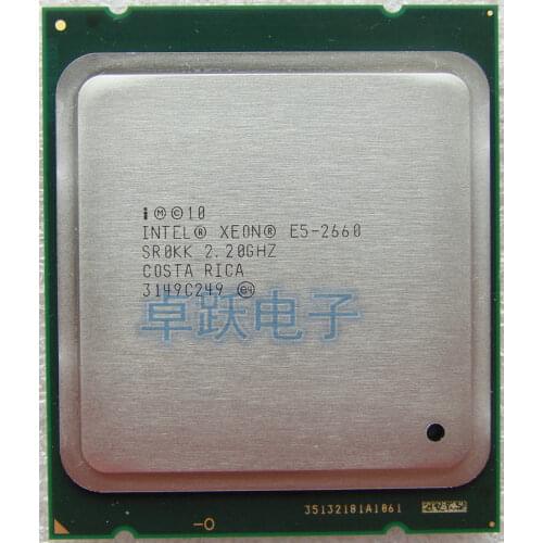 Original Intel Xeon CPU E5-2660 SR0KK C2 CPU 2.2GHz LGA 2011 20MB L3 Cache 8 CORE 95W Processor scrattered piece e5 2660