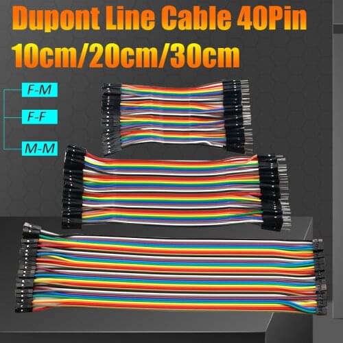 Dupont Line 10cm/20CM/30CM Male to Male+Female to Male + Female to Female Jumper Wire Dupont Cable for arduino DIY KIT