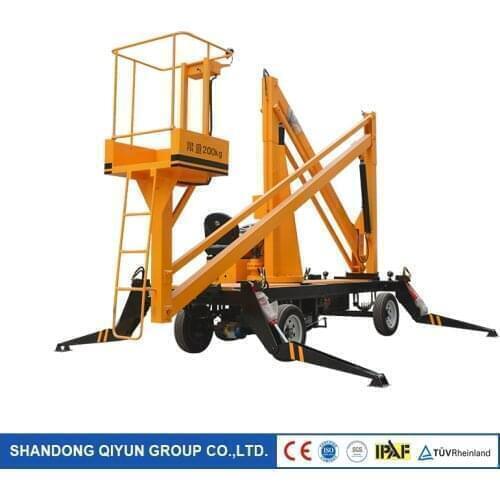 Qiyun CE ISO Factory Sale Self propelled Spider Boom Lift Hydraulic Boom Lifts For Sale