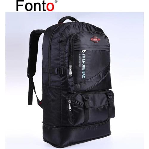 60L Camping Hiking Backpack Sports Waterproof Climbing Backpack Outdoor Unisex Bag Travel Trekking Rucksack Bag