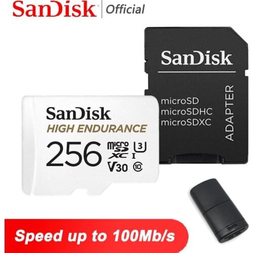 SanDisk HIGH ENDURANCE Micro SD 128GB 32GB SD 64GB 256GB U3 V30 Micro SD Memory Card SD/TF Flash MicroSD Card for Monitor Video