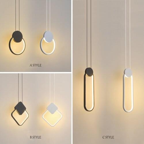 Nordic Minimal Creative Three Heads Aluminum Pendant Light Bedside Led Small Hanging Lamp Art Decorate Kitchen Lighting Fixture