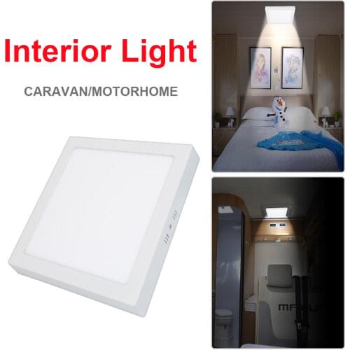 LED Interior Roof Light Whie 6000K For Camper Van Caravan Motorhome Transporter DC12V 24W