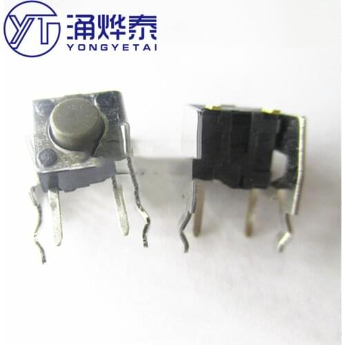 YYT 10PCS SKHHLMA010 touch button switch 6*6*5 side press with bracket 2Pin