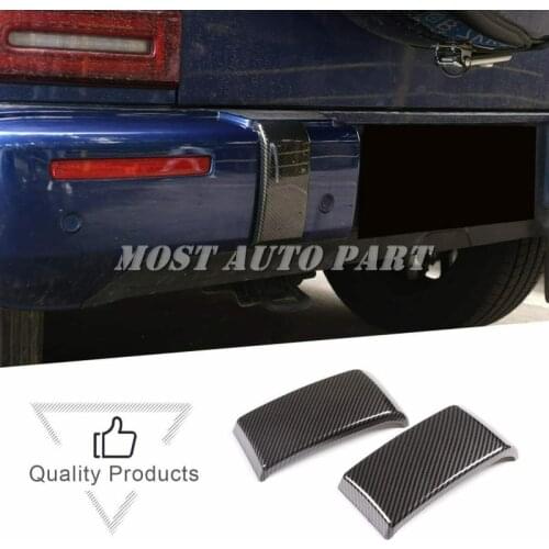 ABS Plastic Carbon Fiber Look Rear Bumper Cover Trim For Mercedes Benz G Class W463 G350 G400 G500 G500 G55 G63 G65 G800 2019