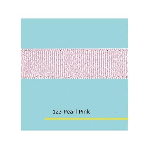 1" inch (25mm) Silver Purl Pearl Pink grosgrain ribbons